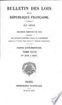 Bulletin des lois de la République française