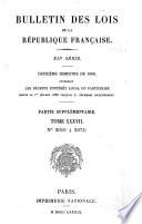 Bulletin des lois de la République franc̜aise