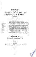 Bulletin of the American Association of Petroleum Geologists