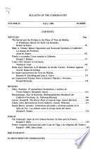 Bulletin of the Comediantes