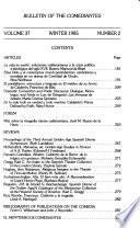 Bulletin of the Comediantes