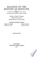 Bulletin of the History of Medicine