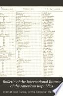 Bulletin of the International Bureau of the American Republics