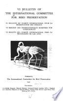 Bulletin of the International Committee for Bird Preservation