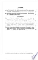 Bulletin of the Southern California Academy of Sciences
