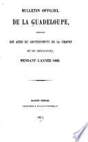 Bulletin officiel de la Guadeloupe