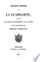 Bulletin officiel de la Guadeloupe