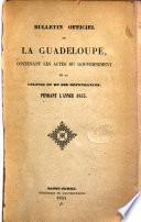 Bulletin officiel de la Guadeloupe
