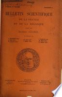 Bulletin scientifique de la France et de la Belgique
