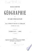 Bulletin trimestriel de géographie et d'archéologie