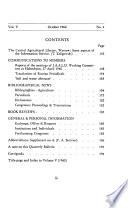 Bulletin Trimestriel de L'Association Internationale Des Bibliothecaires Et Documentalistes Agricoles