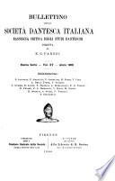 Bullettino della Società dantesca italiana