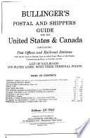 Bullinger's Postal and Shippers Guide for the United States and Canada