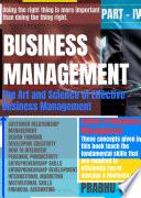 BUSINESS MANAGEMENT ( PART - IV )