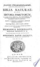 Bybel der natuure of historie der insecten ... Biblia naturae