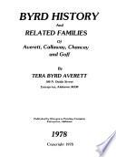 Byrd History and Related Families of Averett, Callaway, Chancey and Goff