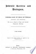 C.E.T.S. juvenile union reciters [afterw.] juvenile reciters and dialogues