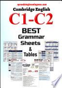 C1 C2 Best Grammar Sheets & Tables