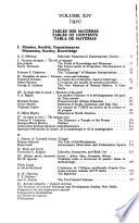 Cahiers D'histoire Mondiale