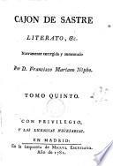 Cajón de Sastre, literato, etc., 5