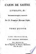 Cajon de sastre, literato, ó Percha de maulero erudito