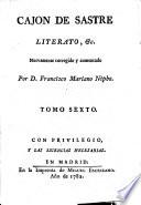 Cajon de sastre, literato, ó Percha de maulero erudito