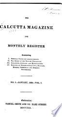 Calcutta Magazine and Monthly Register