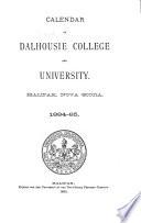 Calendar of Dalhousie College and University