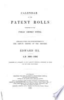 Calendar of the Patent Rolls Preserved in the Public Record Office