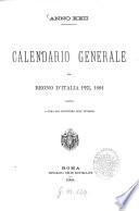 Calendario generale del Regno d'Italia