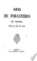 Calendario manual y guía de forasteros en Madrid