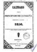 Calendario para el principado de Cataluña correspondiente al año bisiesto 1856