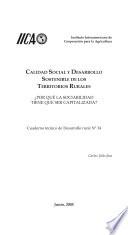 Calidad social y desarrollo sostenible de los territorios rurales