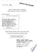 California. Court of Appeal (1st Appellate District). Records and Briefs