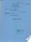California. Court of Appeal (1st Appellate District). Records and Briefs