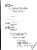 California. Court of Appeal (2nd Appellate District). Records and Briefs