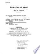 California. Court of Appeal (2nd Appellate District). Records and Briefs