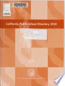 California Public School Directory 2010