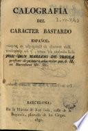 Caligrafiá del caracter bastardo español