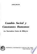 Cambio social y constantes humanas