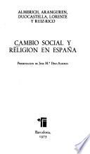 Cambio social y religión en España