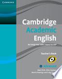 Cambridge Academic English C1 Advanced Teacher's Book