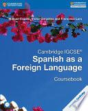Cambridge IGCSE® Spanish as a Foreign Language Coursebook with Audio CD