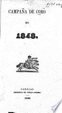 Campaña de Coro en 1848. [With a map.]