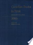 Canadian Books in Print. Author and Title Index