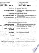 Canadian Journal of Microbiology