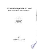 Canadian Literary Periodicals Index