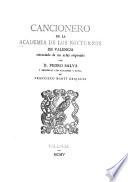 Cancionero de la Academia de los nocturnos de Valencia