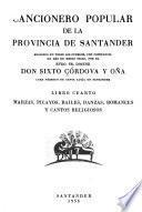 Cancionero popular de la provincia de Santander