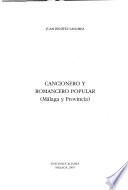Cancionero y romancero popular